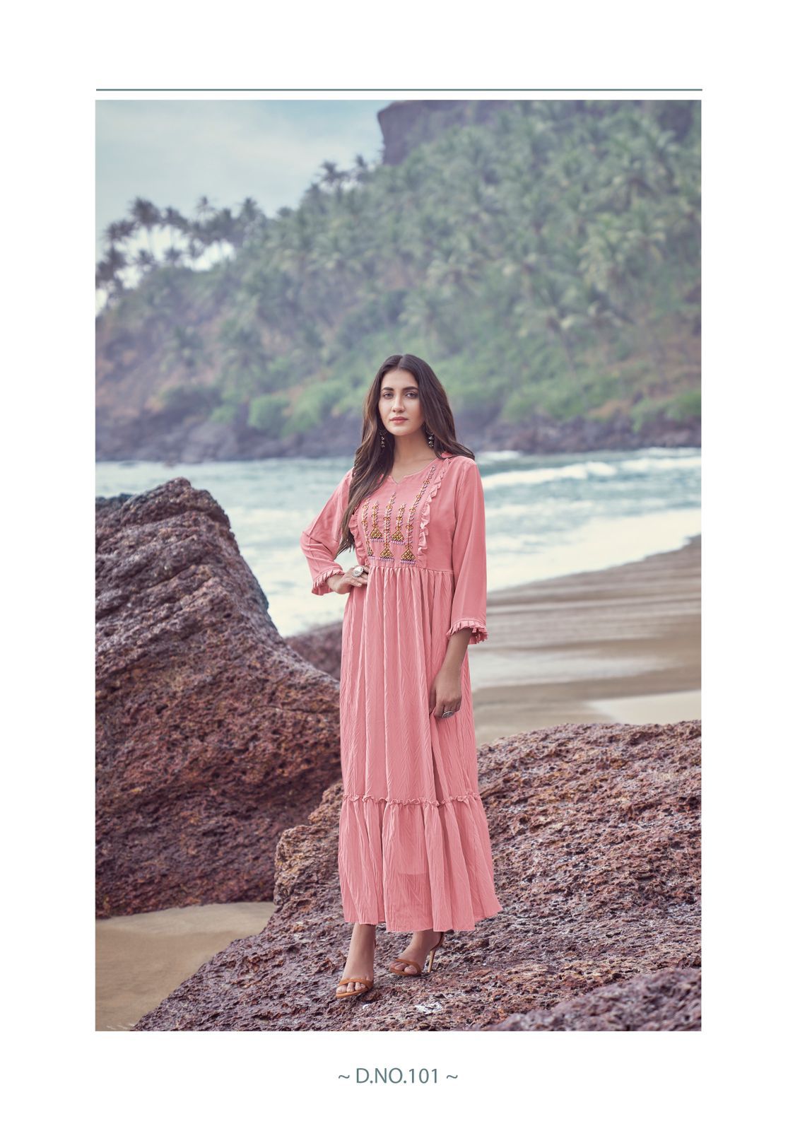 Riya Artery New Fancy Ethnic  Wear Long Designer Anarkali Kurti Collection
